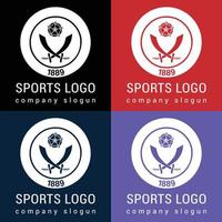 io volontà design sbalorditivo calcio calcio futsal pallacanestro sport logo vettore