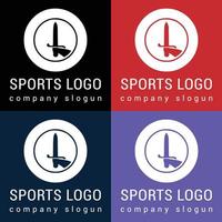 io volontà design unico, calcio, calcio club, squadra, accademia logo design. vettore