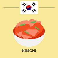 kimchi coreano cibo design vettore