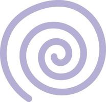 viola spirale scarabocchio vettore