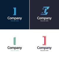 lettera io grande logo imballare design creativo moderno loghi design per il tuo attività commerciale vettore