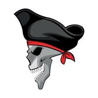 pirata cranio illustrazione design vettore