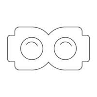 binoculare logo Vektor vettore