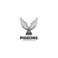 piccioni logo vettore design illustrazione