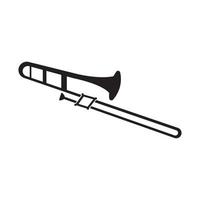 classico tromba logo, icona vettore illustrazione design