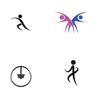 fitness logo azione Vektor vettore