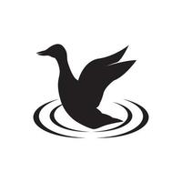 anatra vettore icona illustrazione logo design