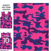 esercito modello rosa concetto vettore maglia modello modello per stampa o sublimazione gli sport uniformi calcio pallavolo pallacanestro e-sport Ciclismo e pesca gratuito vettore