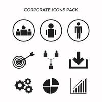 aziendale attività commerciale icone impostato imballare vettore, icone per ragnatela e mobile app, e sociale media design vettore