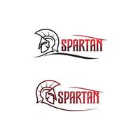 spartano e Gladiatore logo icona disegni vettore impostato