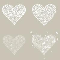 collezione cuore su diverso temi di amore. un' vettore illustrazione