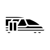 illustrazione vettoriale dell'icona del glifo di trasporto del treno