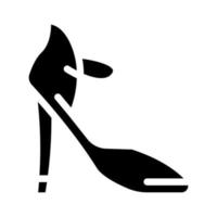 calzature stilista glifo icona vettore illustrazione