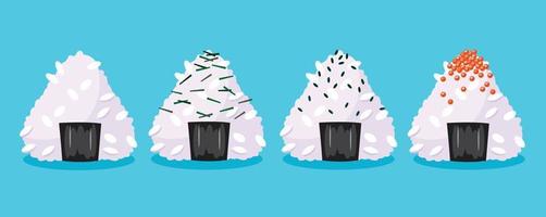 onigiri giapponese cibo vettore illustrazione