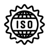 iso standard linea icona vettore illustrazione