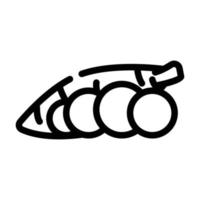 manioca naturale verdura linea icona vettore illustrazione