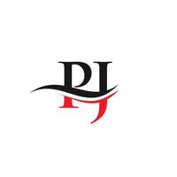 moderno pj logo design per attività commerciale e azienda identità. creativo pj lettera con lusso concetto. vettore