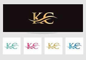 kc connesso logo per attività commerciale e azienda identità. creativo lettera kc logo vettore