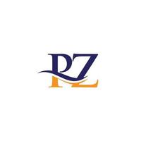 iniziale connesso lettera pz logo design. moderno lettera pz logo design vettore con moderno di moda