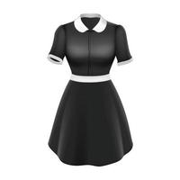 domestica uniforme donna elegante tessile Abiti vettore