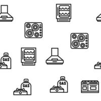 elettrodomestici domestico tecnologia vettore senza soluzione di continuità modello