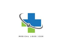 medico logo design icona. vettore