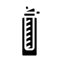bottiglia con filtro glifo icona vettore illustrazione