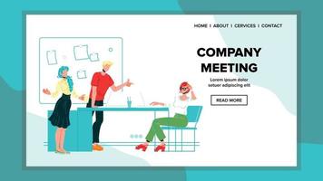 azienda incontro, riunione o conferenza vettore illustrazione