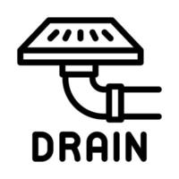 drain grattugiare icona vettore schema illustrazione