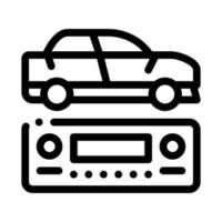 auto Radio icona vettore schema illustrazione