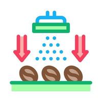 caffè fagioli lavaggio icona vettore schema illustrazione