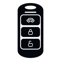 digitale auto chiave icona semplice vettore. inteligente a distanza pulsante vettore