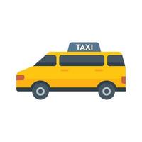 libro Taxi autobus icona piatto vettore. aeroporto trasferimento vettore