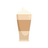 caffè espresso latte macchiato icona piatto vettore. bar tazza vettore