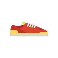 sneaker calzature icona piatto vettore. correre design vettore