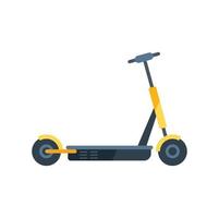 elettro scooter icona piatto vettore. calcio trotina vettore