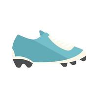 calzature stivale icona piatto vettore. calcio scarpa vettore
