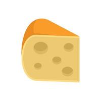 formaggio fresco icona, piatto stile vettore