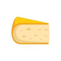 formaggio gouda icona, piatto stile vettore