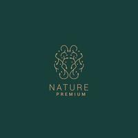 natura logo design icona vettore