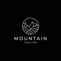 montagna logo design icona vettore