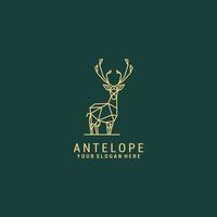 antilope logo design icona vettore