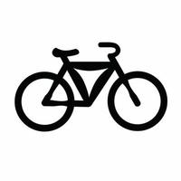 bicicletta icona illustrazione. azione vettore. vettore