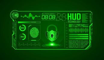 moderno hud tecnologia schermo sfondo vettore