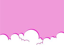 vettore san valentino giorno rosa nube sfondo
