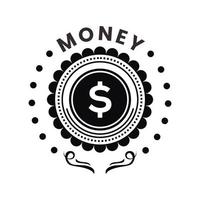 i soldi logo design vettore