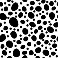 nero e bianca senza soluzione di continuità polka punto modello. monocromo, tratteggiata vettore sfondo. geometrico astratto con nero cerchi. eps 10.