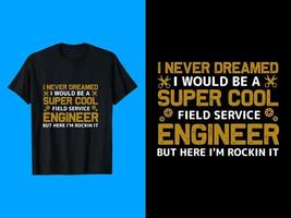 ingegnere maglietta design vettore