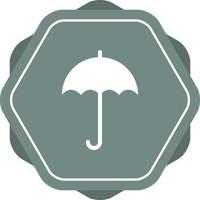 unico ombrello vettore glifo icona