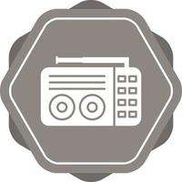 vecchio Radio vettore icona